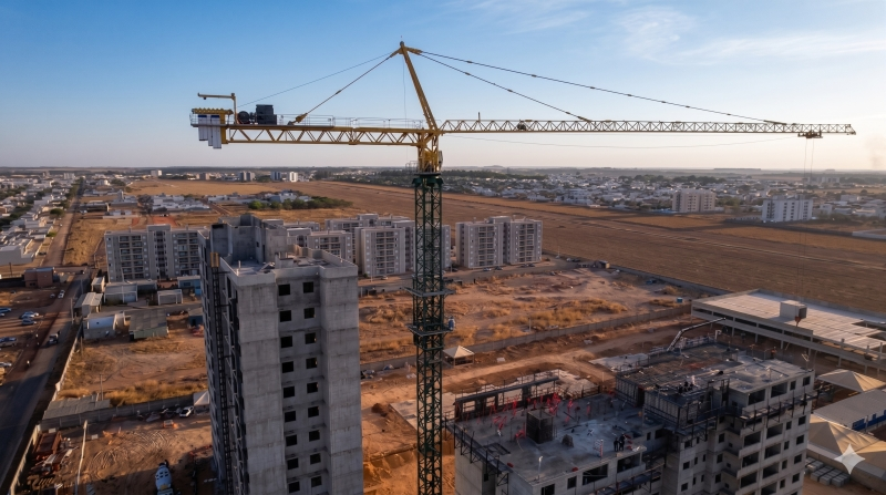 Vista de Sinop, Mato Grosso, ilustrando expansão urbana, habitação e desenvolvimento imobiliário